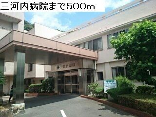 近くの三川内病院まで500m(徒歩7分)