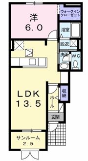 ルナソールの間取り画像