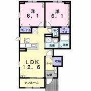 フランメゾン Bの間取り画像