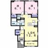 フランメゾン Bの間取り画像