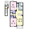 クレセントBの間取り画像