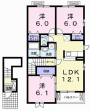 ハイツ グレースの間取り画像