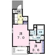 サンパティークⅡの間取り画像