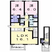 サン・ヒルズ Cの間取り画像