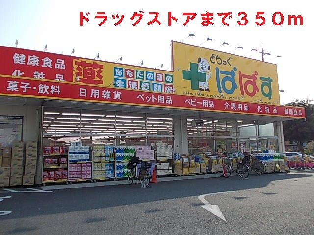 近くのドラッグストアまで350m(徒歩5分)