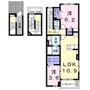 グゥテェ ライゼ Aの間取り画像