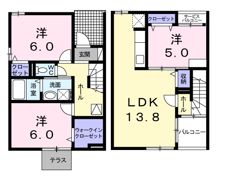 コンフォート リヴ Cの間取り画像