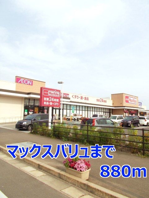 近くのマックスバリュまで880m（徒歩11分）