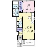 オンフォレスト岩国Bの間取り画像