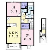 メゾンアンソレイユⅠの間取り画像