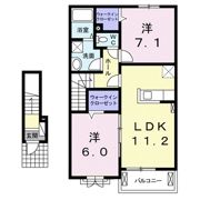 クレールⅡの間取り画像