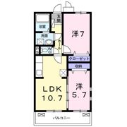 クレアール野瀬Aの間取り画像