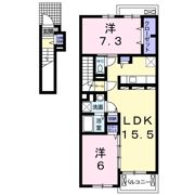 パークサイドミッチィー A棟の間取り画像