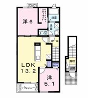 アムール下津Ⅱの間取り画像