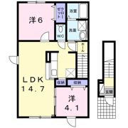 ヴィラKⅢの間取り画像