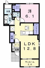 ジェルメフルールⅡの間取り画像