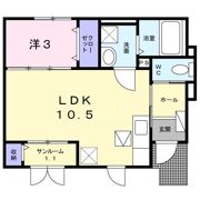 メゾン ソレイユ ドゥの間取り画像