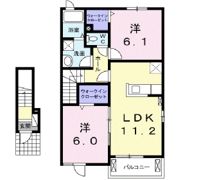 高瀬川ハイツⅡの間取り画像