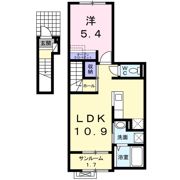 カレントレジデンス女池Ⅱの間取り画像