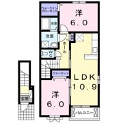 パレス ジェリカⅡーBの間取り画像