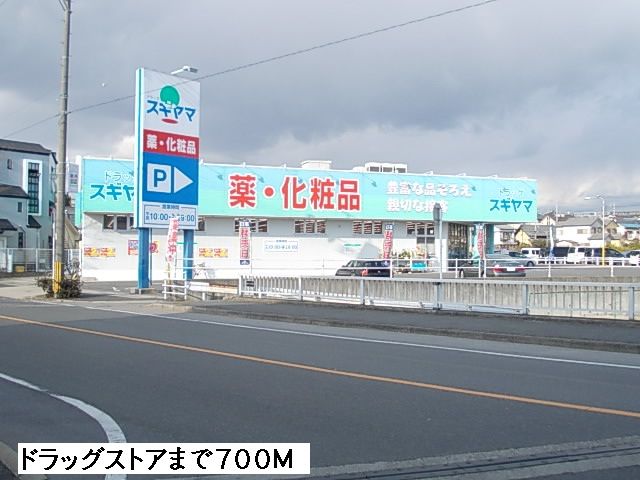 近くのドラッグスギヤマまで700m（徒歩9分）