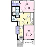 メゾンドソレイユⅡの間取り画像
