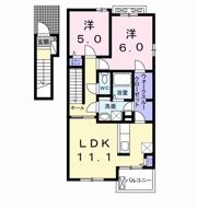 クレア メゾン レーヴ Ⅱの間取り画像