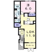 フェリーチェ・優Ⅱの間取り画像