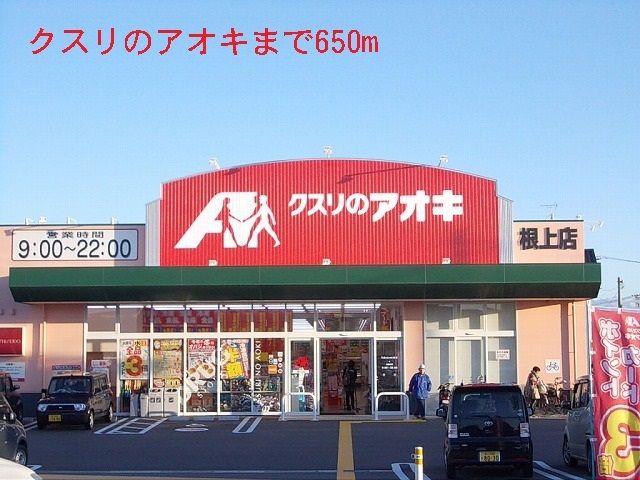 近くのクスリのアオキまで650m（徒歩9分）