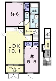 プラシードガーデンⅠの間取り画像