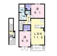 メゾン大地の間取り画像