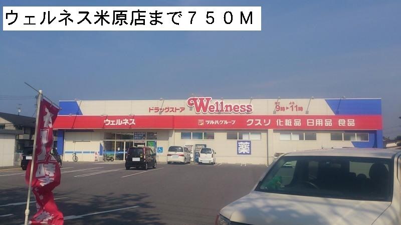 近くのウェルネス米原店まで750m(徒歩10分)