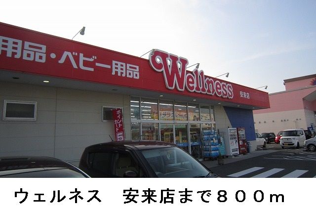 近くのウェルネス安来店まで800m(徒歩10分)