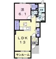 グレースヒルズⅡの間取り画像