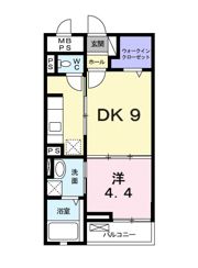 パレス アムールⅡの間取り画像