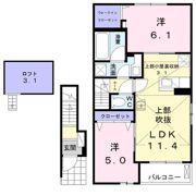 カルムⅡの間取り画像