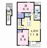 プレジール Ⅱの間取り画像