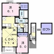 エスポワール 真伝 Ⅰの間取り画像