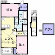 エスポワール 真伝 Ⅱの間取り画像