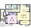 レーベ大和小泉の間取り画像