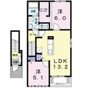 フレージュアルバ Aの間取り画像