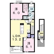 パークヒルズむらさきのHの間取り画像