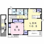 エンブレイス 今川Aの間取り画像