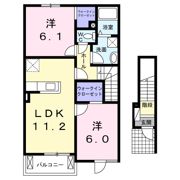 セリーヌ Bの間取り画像