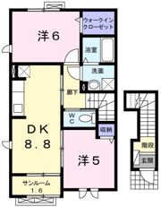 サニーガーデン Mの間取り画像