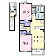 サウス クレストⅢの間取り画像