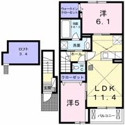 クレモンティーヌ Cの間取り画像