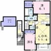 クレモンティーヌ Cの間取り画像