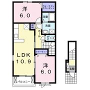 ハナミヅキ Aの間取り画像