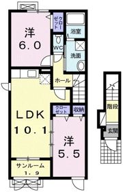 アンジール ハーネの間取り画像